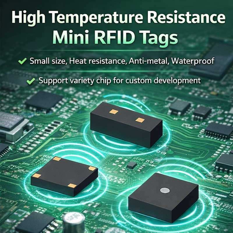 Průmyslové ultra-mikro RFID štítky: aplikace za vysokých teplot a na kovových površích