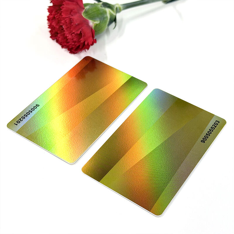 Bahan Laser Holografik Kinetik / Dinamik / Lentikular NTAG424 DNA Kad RFID Keahlian / Kad VIP