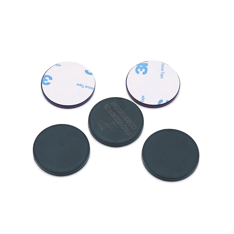 125khz ABS RFID LF HF round token tag 3m glue on metal rfid patrol tags for guard patrol management