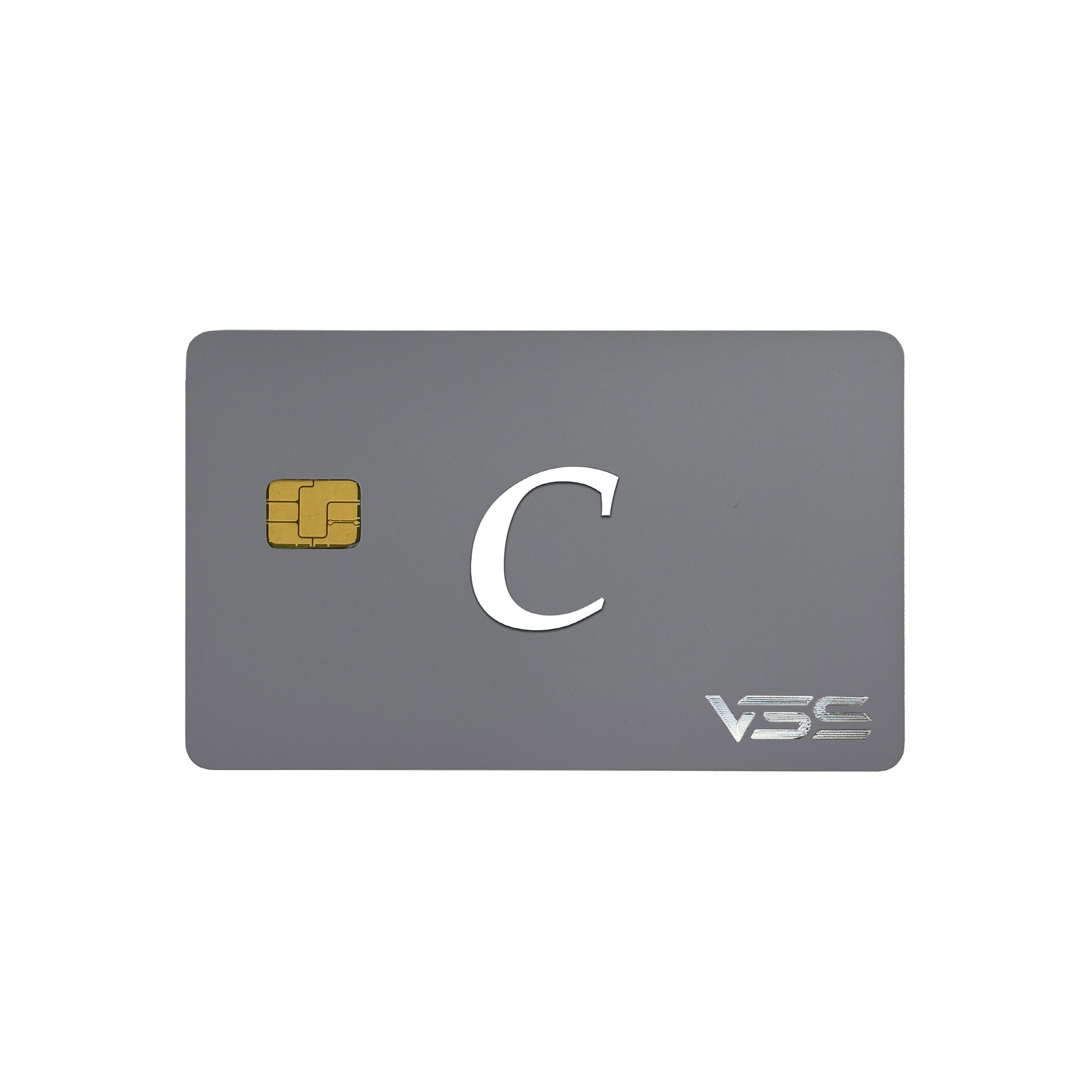 Stainless Steel Face Material  Metal Face Card Dual-Interface Smart Card