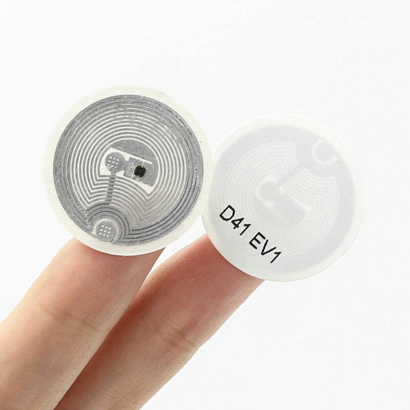 Wholesale rfid label factory DESfire ev1 4k blank hf rfid sticker roll for sale