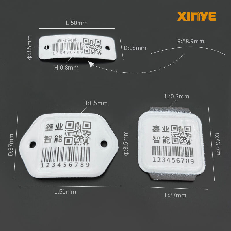 Enamel label of the industrial gas cylinder High temperature resistant material with QR code printing