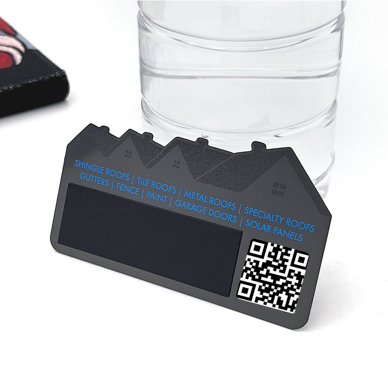 Irregular QR Code Custom Stainless Steel Metal Business Card for VIP Access