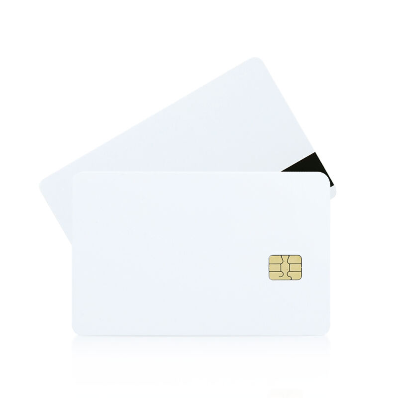 RFID contact 1k byte ic cards chip pvc blank card with magnetic stripe custom