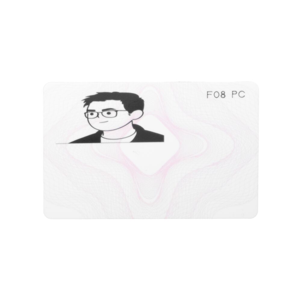 Contactless ic rfid card PC material  HF card custom 