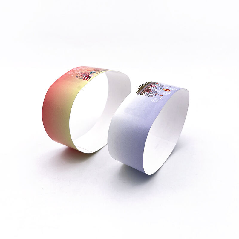 13.56MHz RFID Wristband Bracelet for Access Control PP Paper Disposable Wrist Strap MIFARE Ultralight EV1