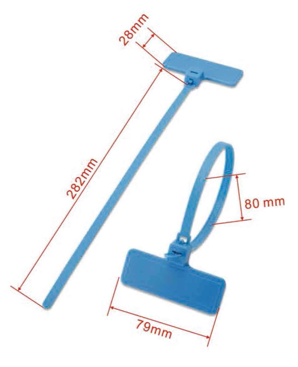 Disposable rfid T-type cable tie labels passive cable tie tag supplier