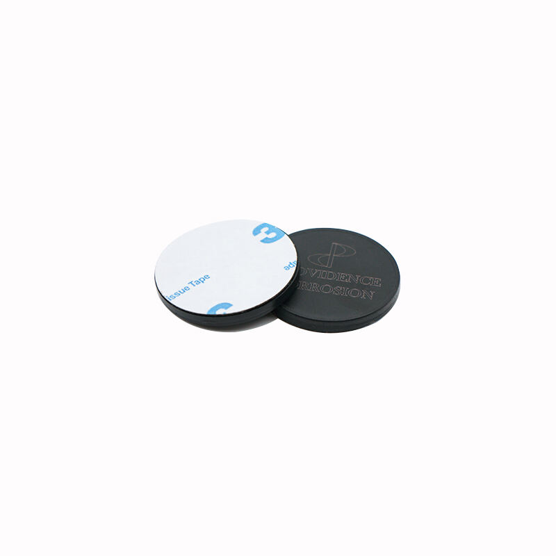 125khz ABS RFID LF HF round token tag 3m glue on metal rfid patrol tags for guard patrol management