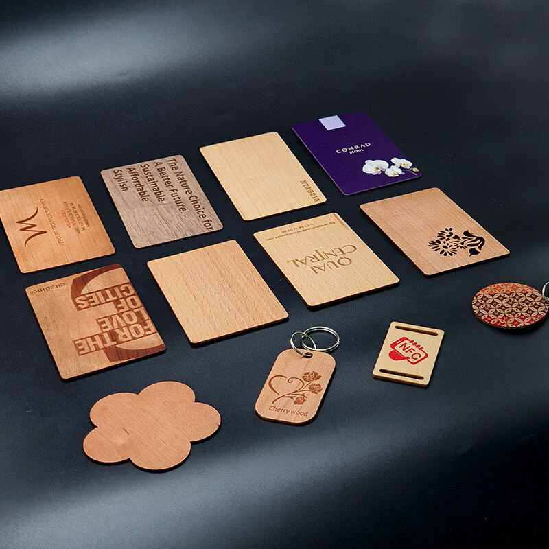 Customized NFC Wooden Card Smart Eco-Friendly NFC MIFARE DESFire EV1 4K Wooden Card supplier