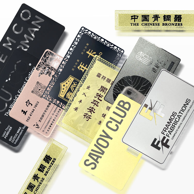 Supplier Desfire EV1 2K Custom Metal Business Card with NFC for Finance