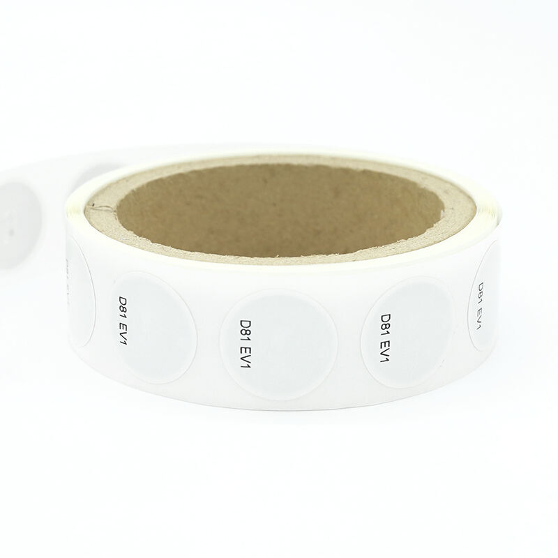 Programmable rfid label D81 ISO/IEC 14443A round size adhesive nfc rfid