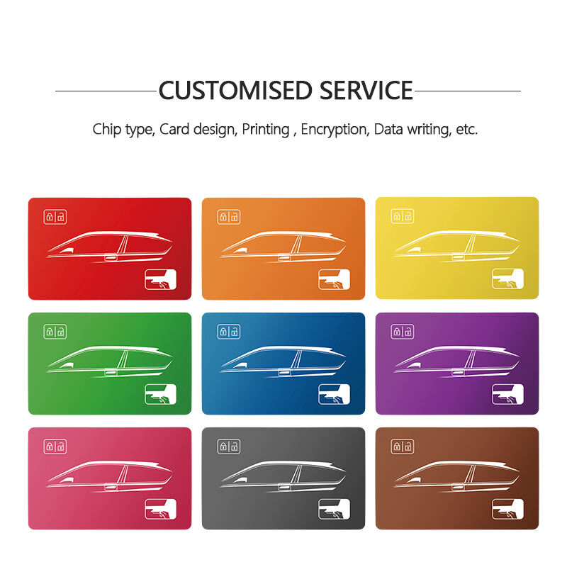 Contactless Dual-interface ML Glossy Metal RFID Cards for Car key Vip Payment Cards