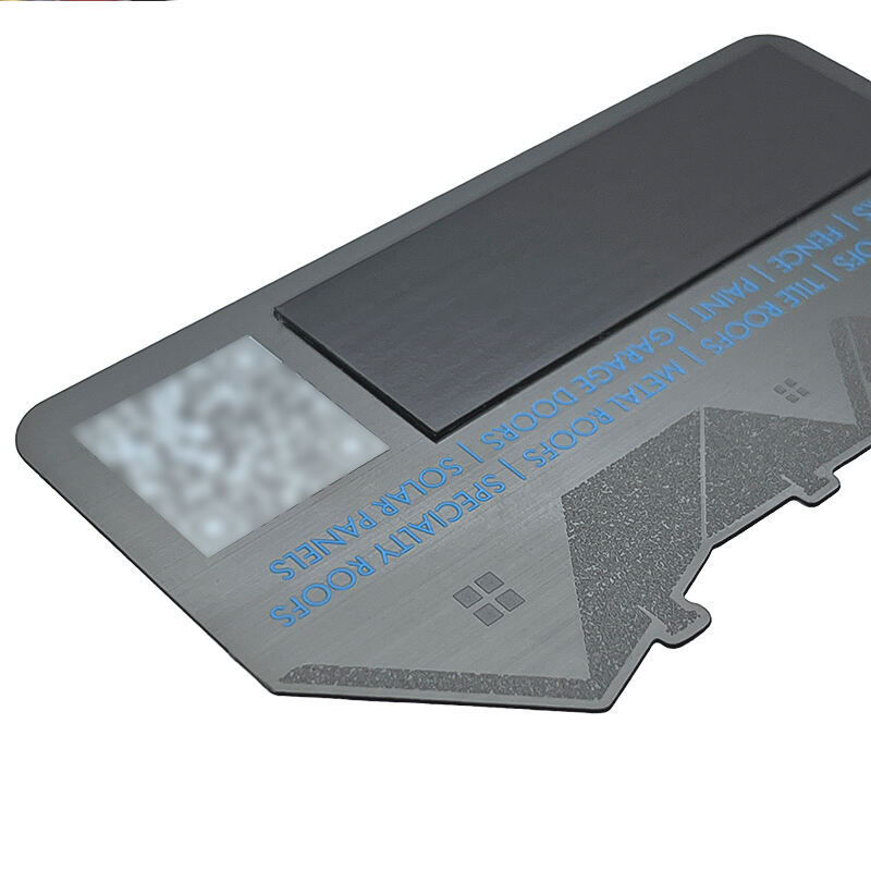 Irregular QR Code Custom Stainless Steel Metal Business Card for VIP Access