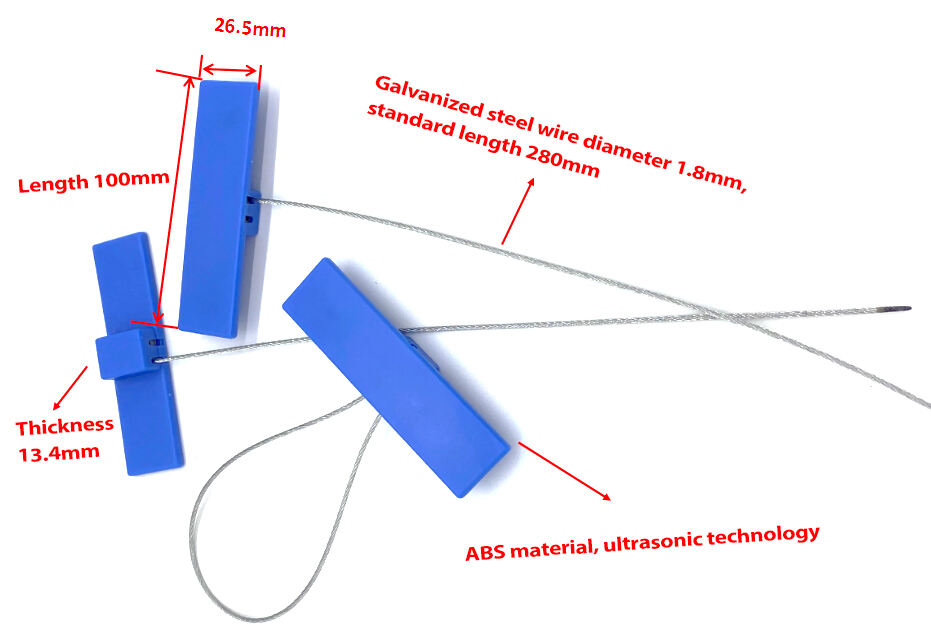 High Security RFID Cable Seal Writable RFID Wire Seal NFC HF RFID Cable Tie Tag Container Bolt Seal details