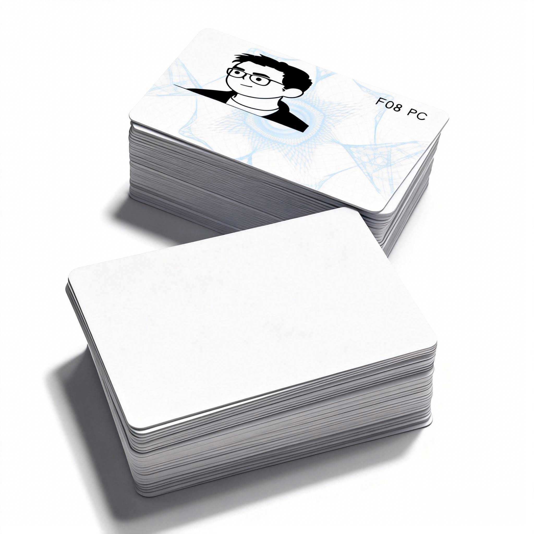 بطاقات هوية الطلاب المخصصة من البولي كربونات بدون اتصال، مزودة بتقنيات مقاومة التزييف باستخدام نص ميكروسكوبي مطبوع بحبر OVI