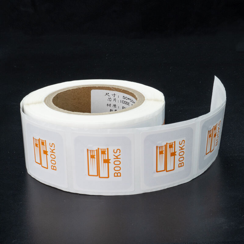 RFID HF Library Book Sticker/Tag/Label with Adhesive Back for Library management