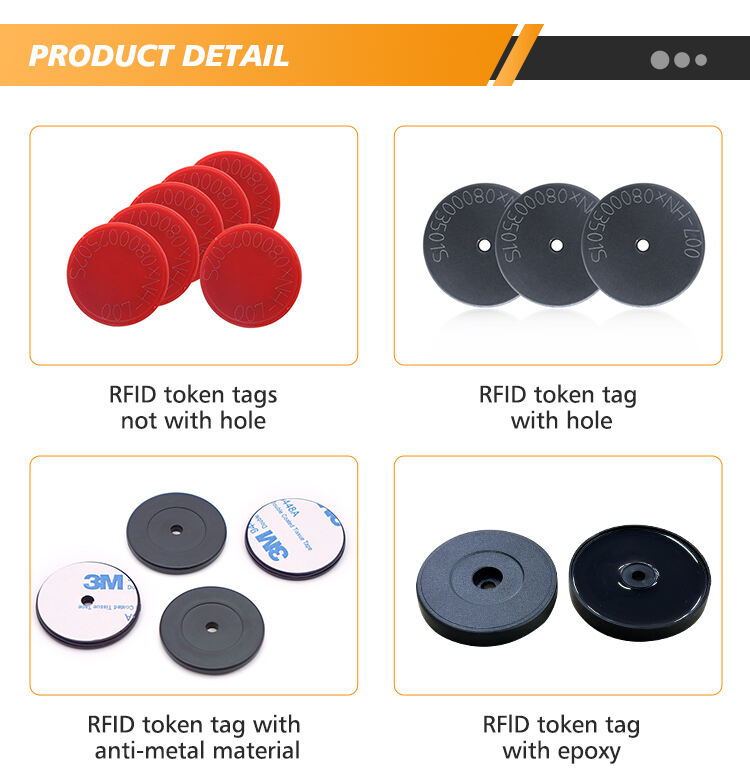 Passive HF 13.56MHz Coin Tag NXP-ICODE SLI X RFID Patrol Token Tag details