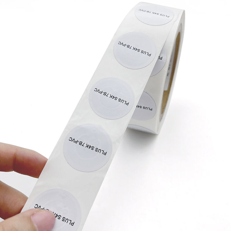 13.56mhz ISO14443A MIFARE PLUS S 4K 7B rfid labels printed white paper rfid sticker customise