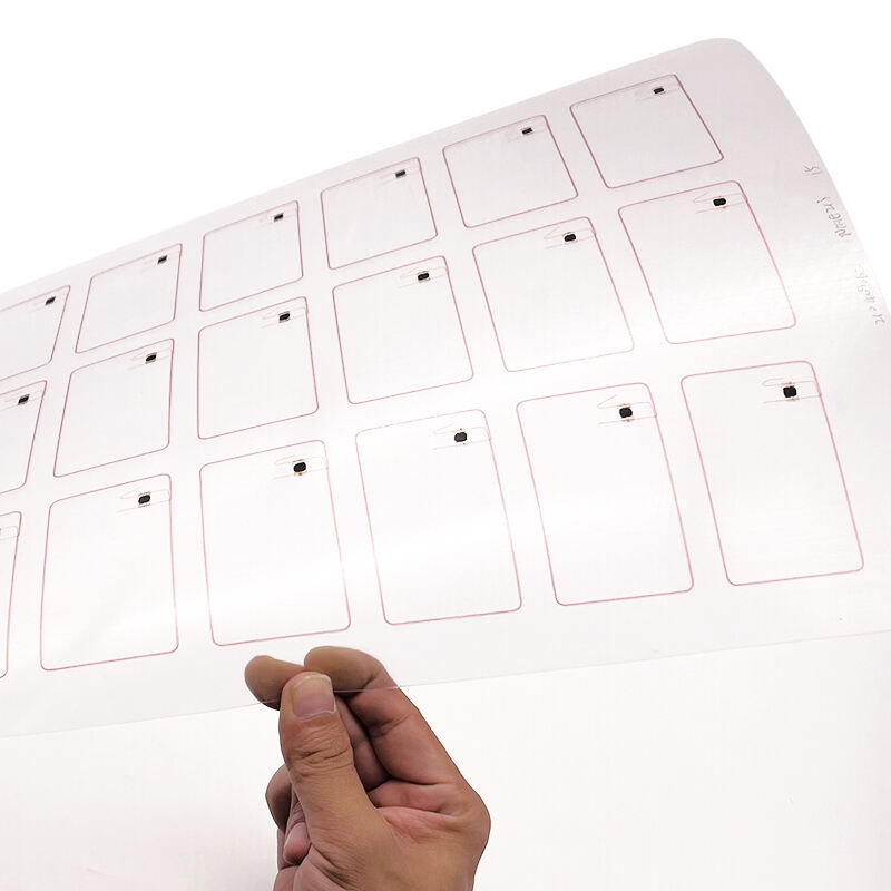 13.56MHz, 860-960MHz, Dual Frequency Custom  RFID Inlay Sheet for RFID Smart Card Lamination