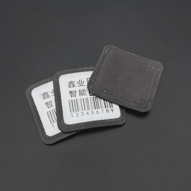 Permanent Ceramic Metal Bar Code Tag High Temperature Resistance for Tracking LPG Cylinders