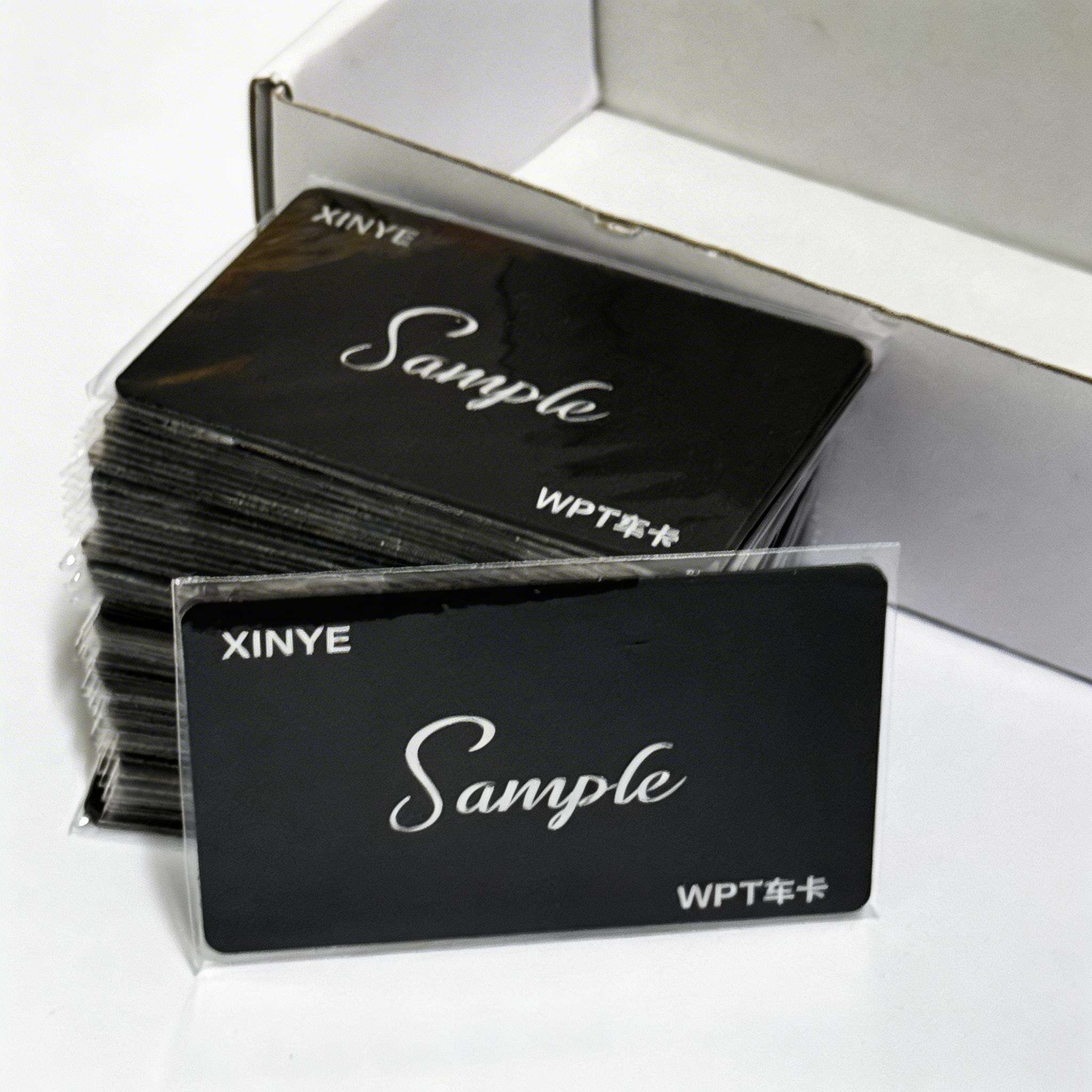 Schwarze matte RFID-Karte, MIFARE DESFire EV2, 4 KB/8 KB, matt satiniert, hochsichere Zahlungs-RFID-Karte