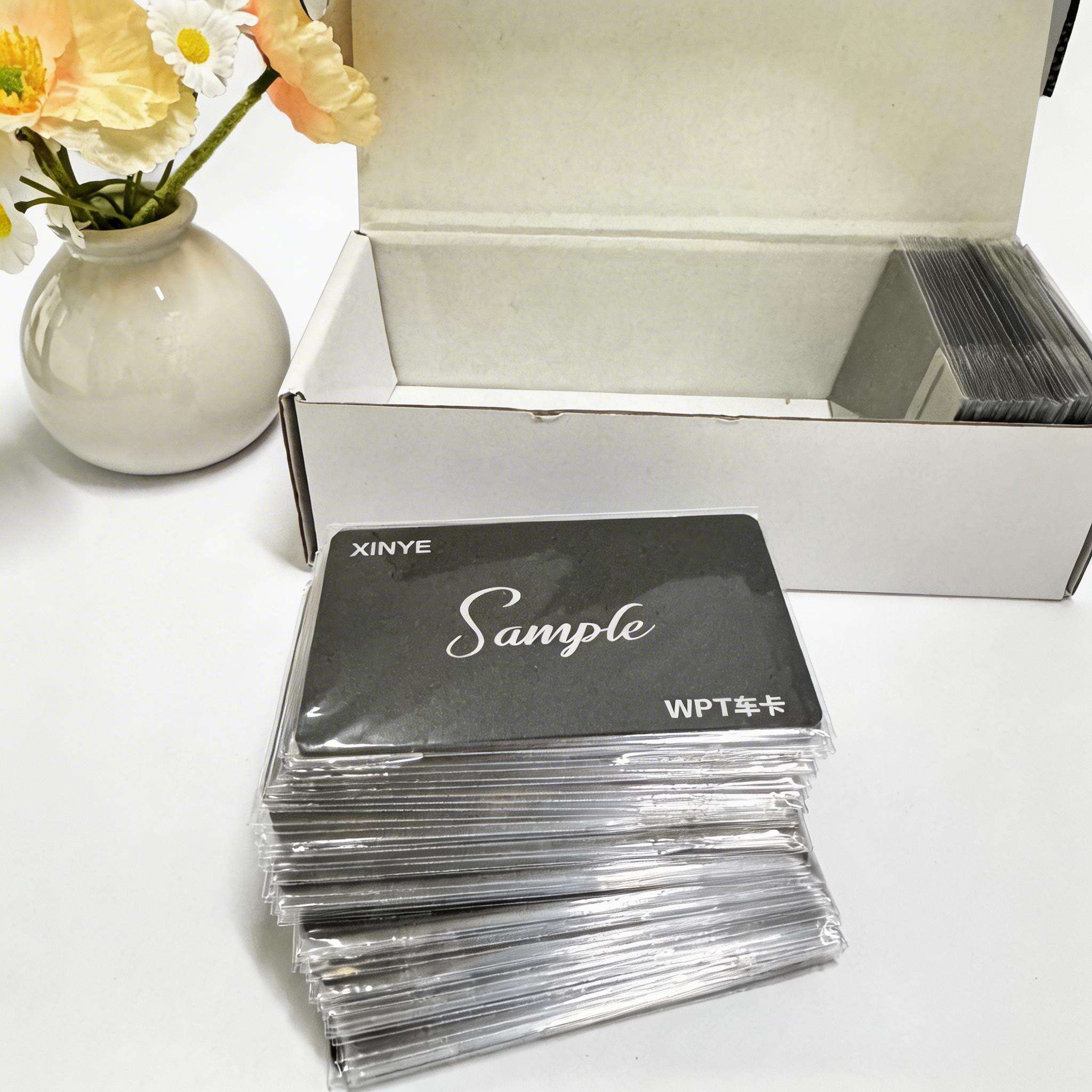 Pure Black PVC RFID Card MIFARE Classic 1K S50 Matte Surface ISO14443A Silk Screen Printing Access Control Loyalty 