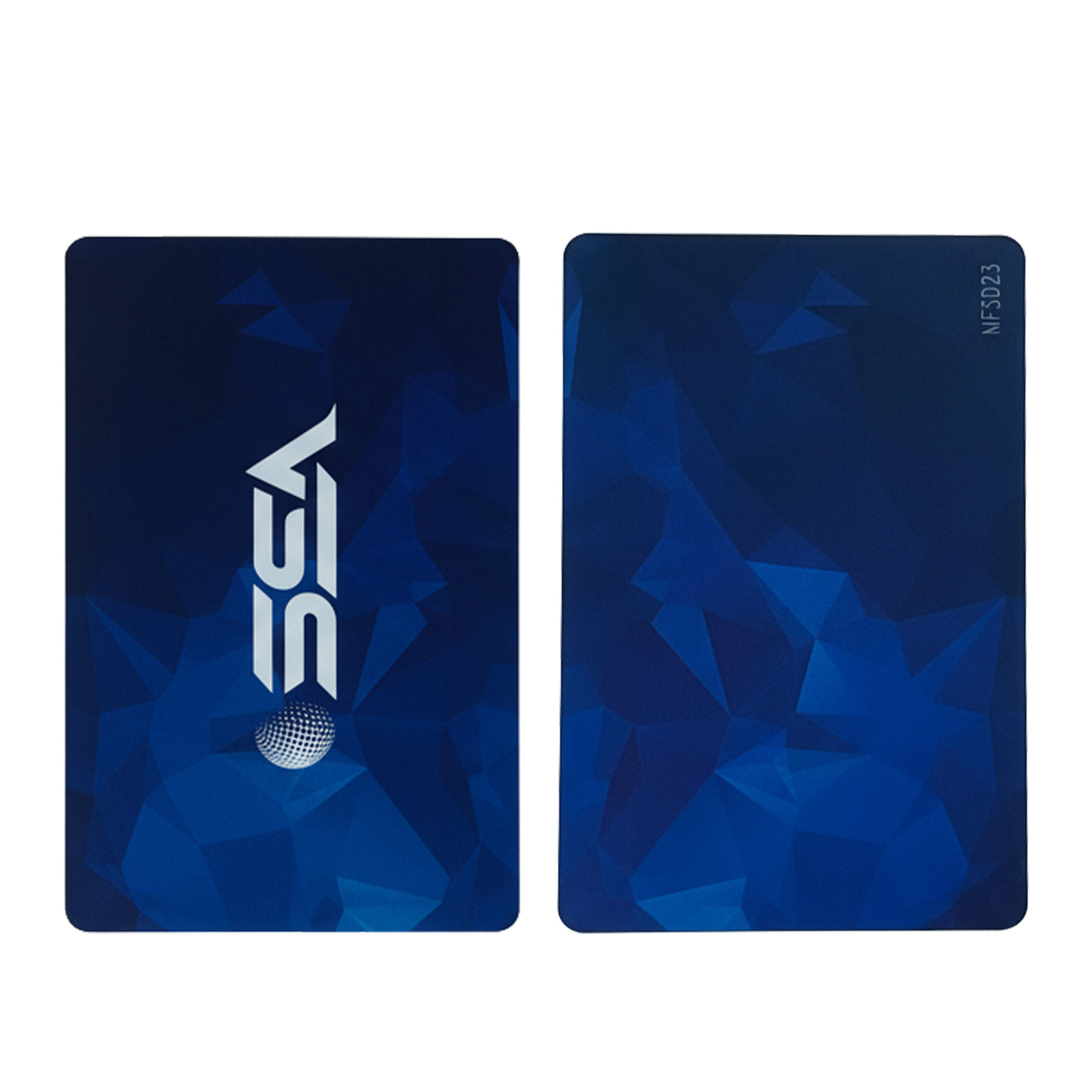 Карта за радиочестотна идентификация с метално лице, четима от двете страни, персонализирана