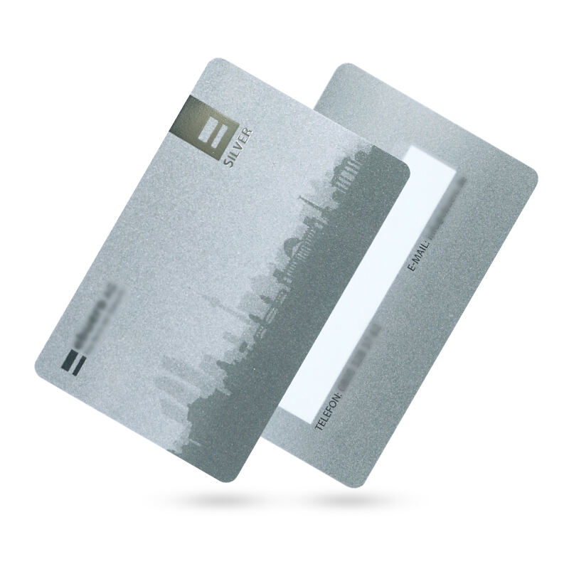 Wholesale HF 13.56MHz RFID Chip silver silk printing Classic MF Desfire EV1 2K 4K 8k PVC Card