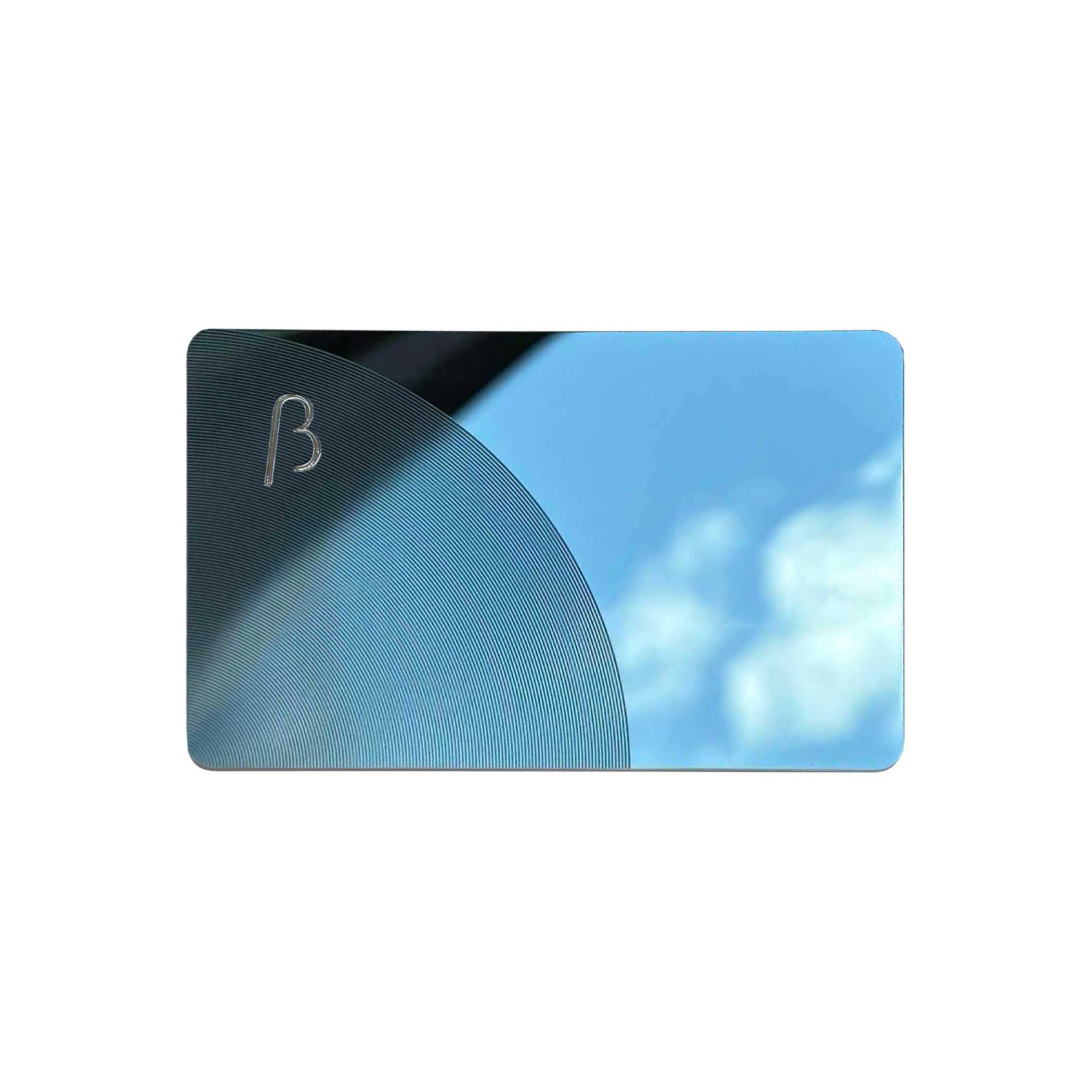 Polishing Etching Circle Line Premium RFID NFC Metal Cards OEM Custom One Side RF Readable 