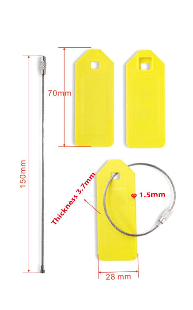 860-960mhz reusable Waterproof Epoxy RFID Seal Tag NFC Zip Tie Cable Label for Warehouse Management factory