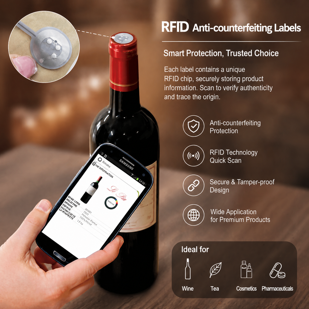 The Application of RFID Tags in Smart Anti-Counterfeiting and Anti-Diversion Platforms