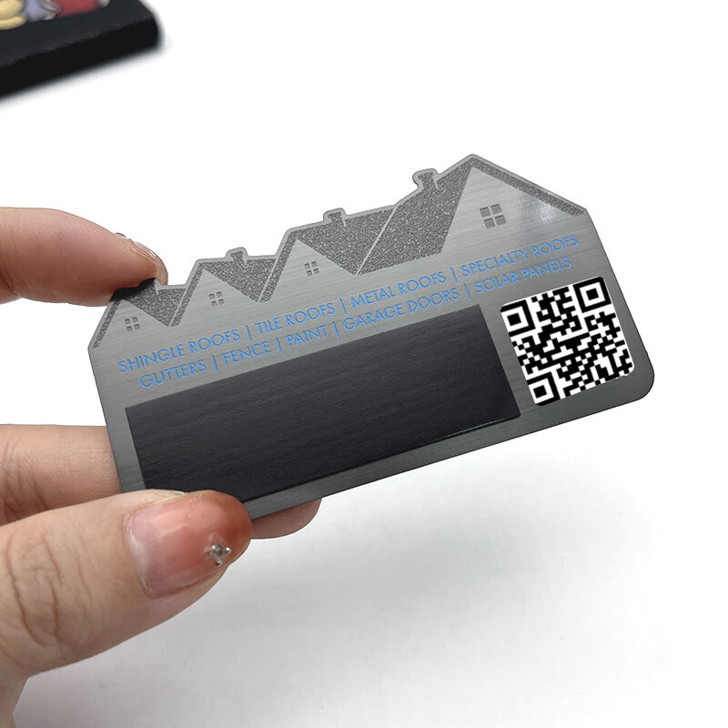 Irregular QR Code Custom Stainless Steel Metal Business Card for VIP Access