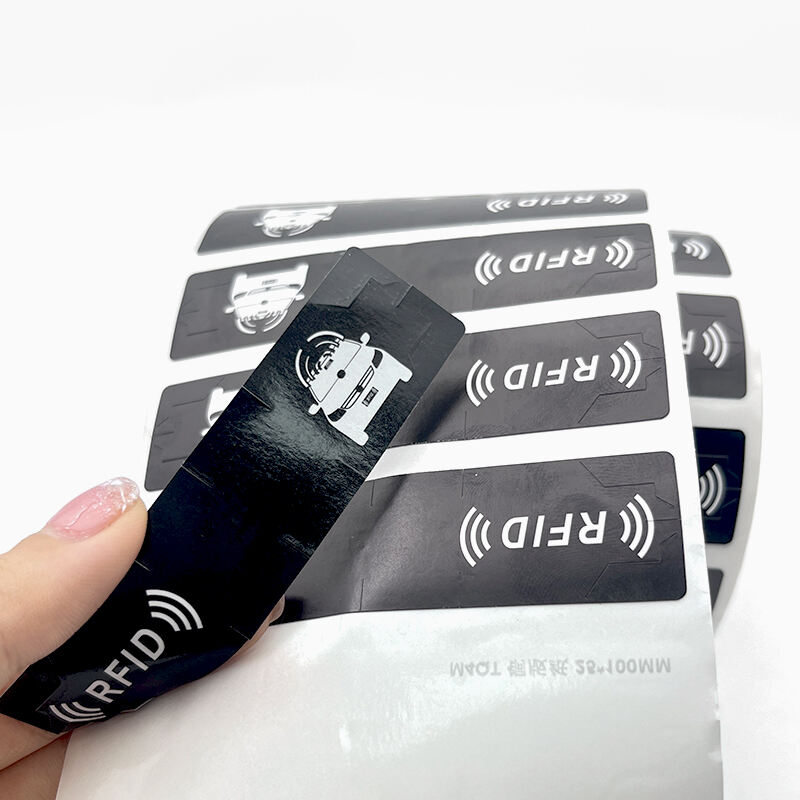 High quality custom printing RFID windshield tags stickers UHF car windshield UHF passive tag