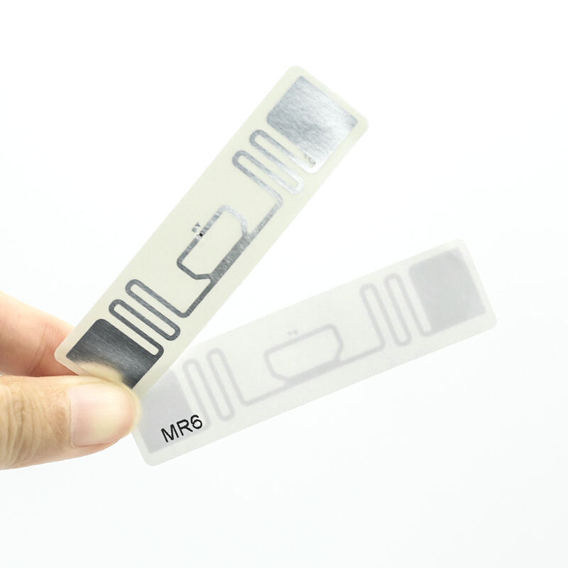 Long range blank rfid sticker uhf Monza R6 smart chip label custom 