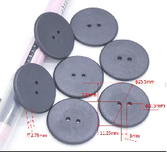 High temperture rfid pps laundry tag waterproof rfid button clothes tag Dia 20mm factory