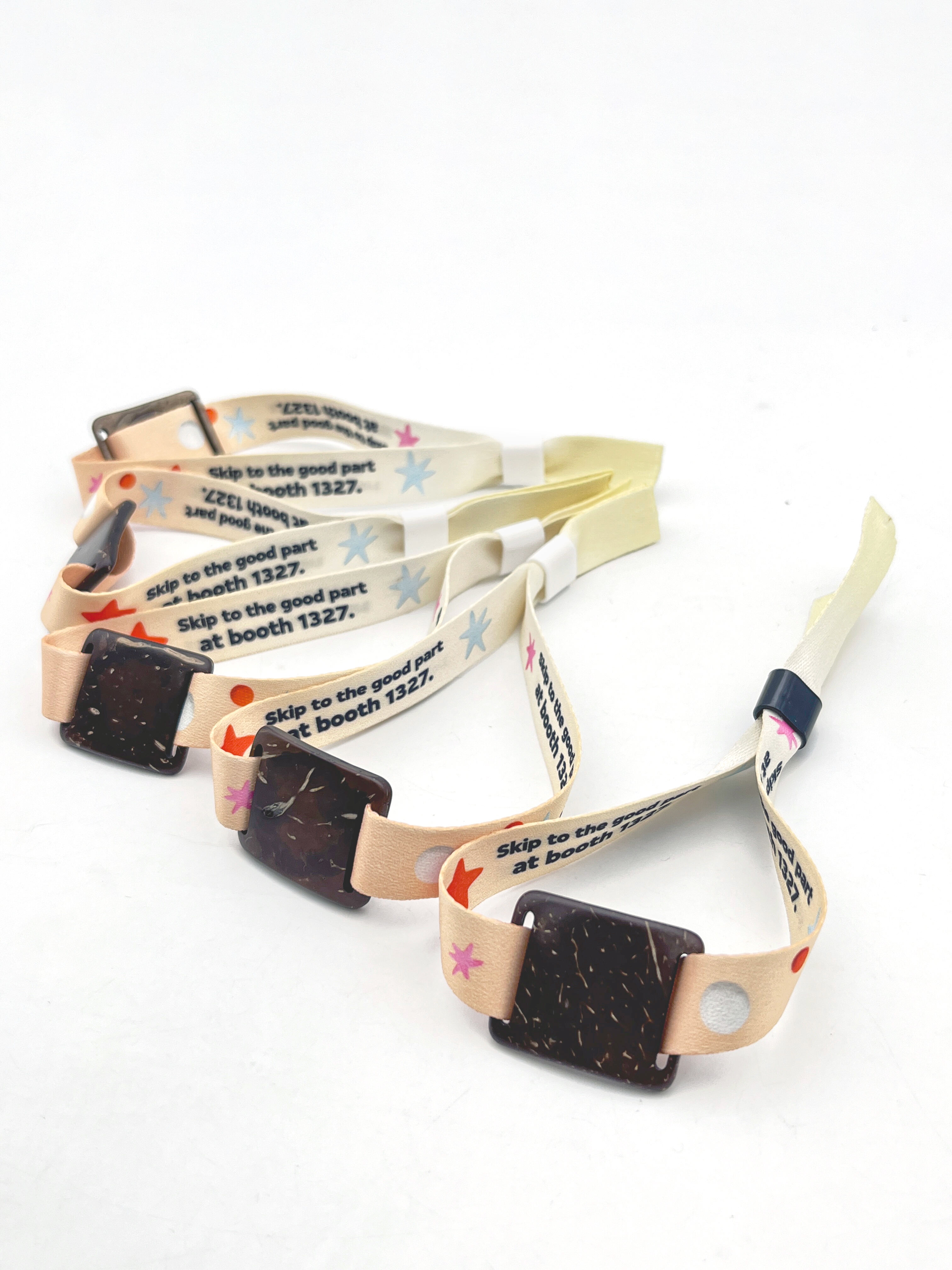 Tarjeta NFC pequeña Mifare S50 Mifare S70, pulsera RFID tejida, pulsera RFID con cáscara de coco