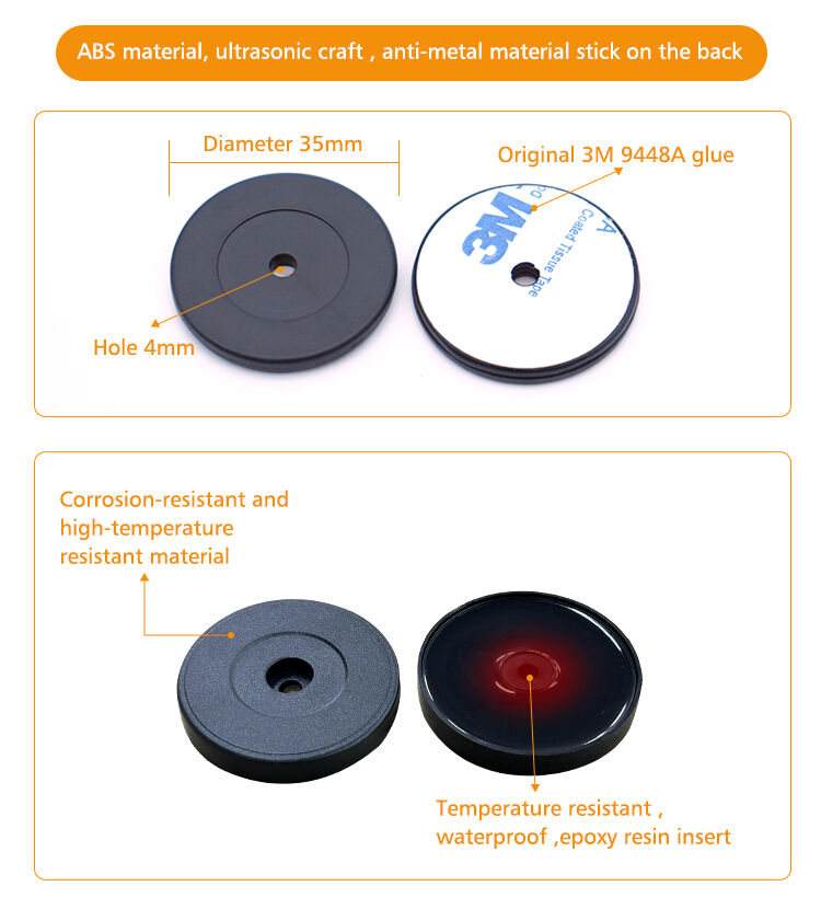 RFID Patrol Point Tags HF Token Tags for RFID Guard Patrol Management ...