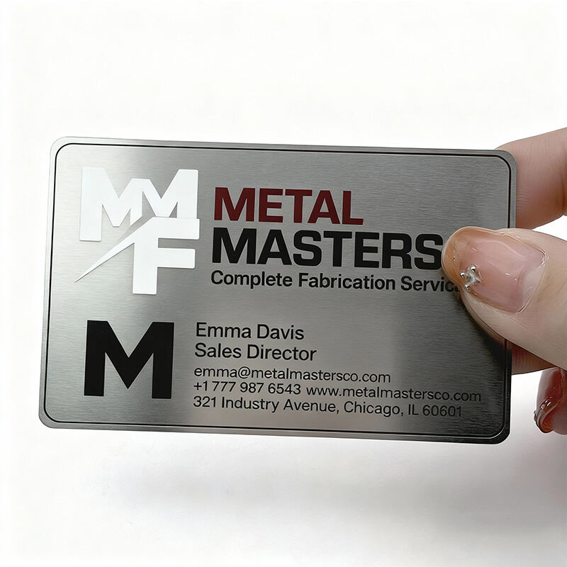 Matte Glossy Double-sided High-quality Metal RFID Cards Custom