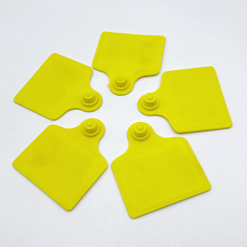 RFID animal ear tag UHF chip ABS electronic ear tag for cattle sheep cows goats pigs identification tracking management