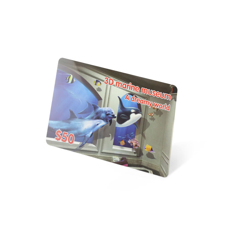 Coated paper rfid chip temic ticket card for aquarium