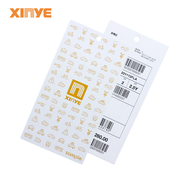 RFID UHF clothing tag ARC RFID apparel label smart garment tag qr code round hole custom