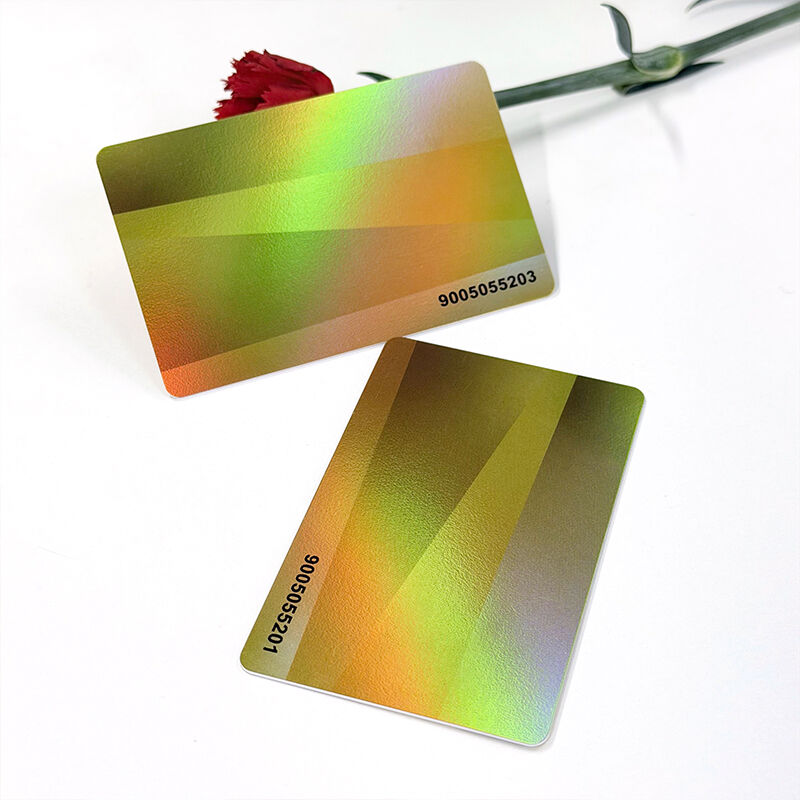 კინეტიკური / დინამიკური / ლენტიკულარული ჰოლოგრაფიური ლაზერული მასალა NTAG424 DNA წევრობის RFID ბარათი / VIP ბარათი