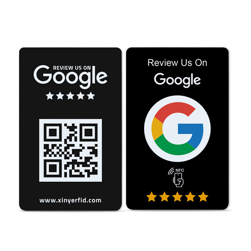 Social media id review plastic nfc card tap contactless programmable digital business qr code pop card custom