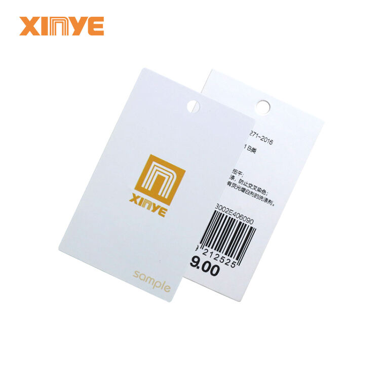 RFID clothing tag HF UHF apparel hangtag label rfid paper tags for garment management