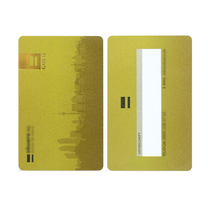 Custom HF 13.56Mhz smart card programmable gold silk printing pvc business smart card  nfc card