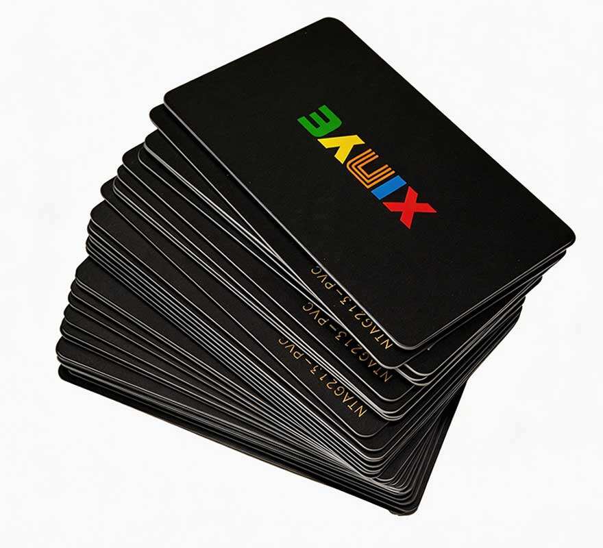 MIFARE-RFID-Karte 1 KB S50, intelligente Chipkarte, blanko schwarze PVC-Karte, kontaktlose RFID-Karten für Büro-Zutrittskontrolle und Mitgliedsverwaltung