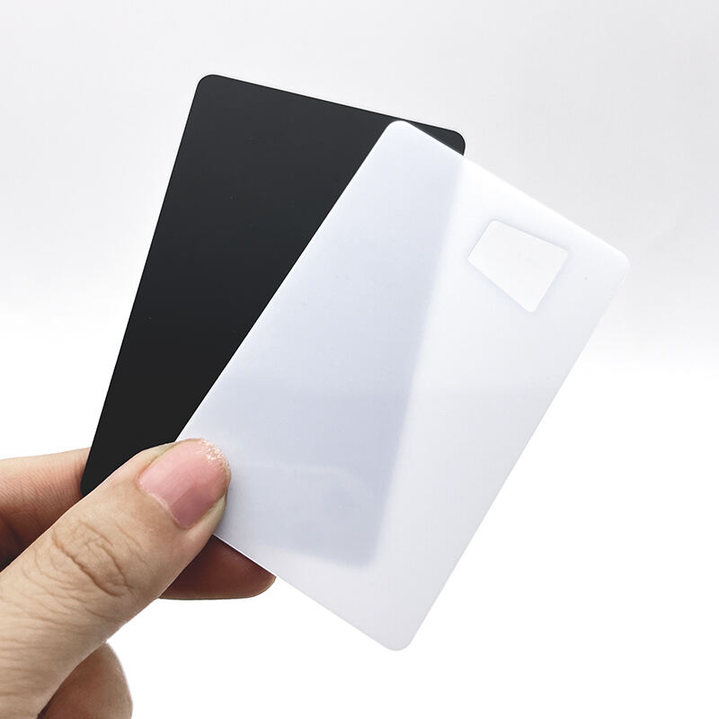 Custom 125khz 13.56mhz Plastic Smart Digital Rfid Business black transparent Card 