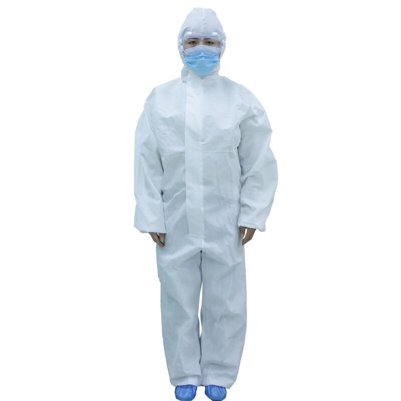 Medical Disposable SMS white Isolation Gown