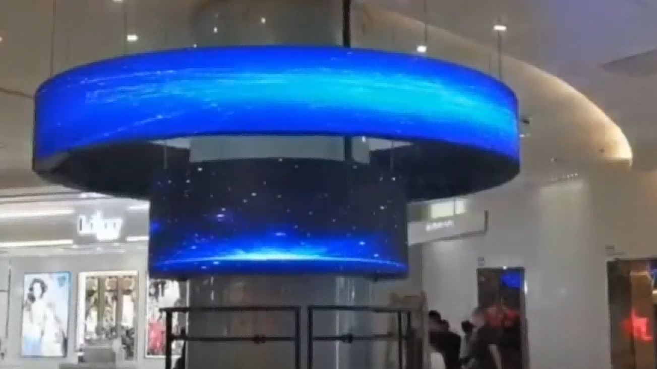 Cylindrical LED Display