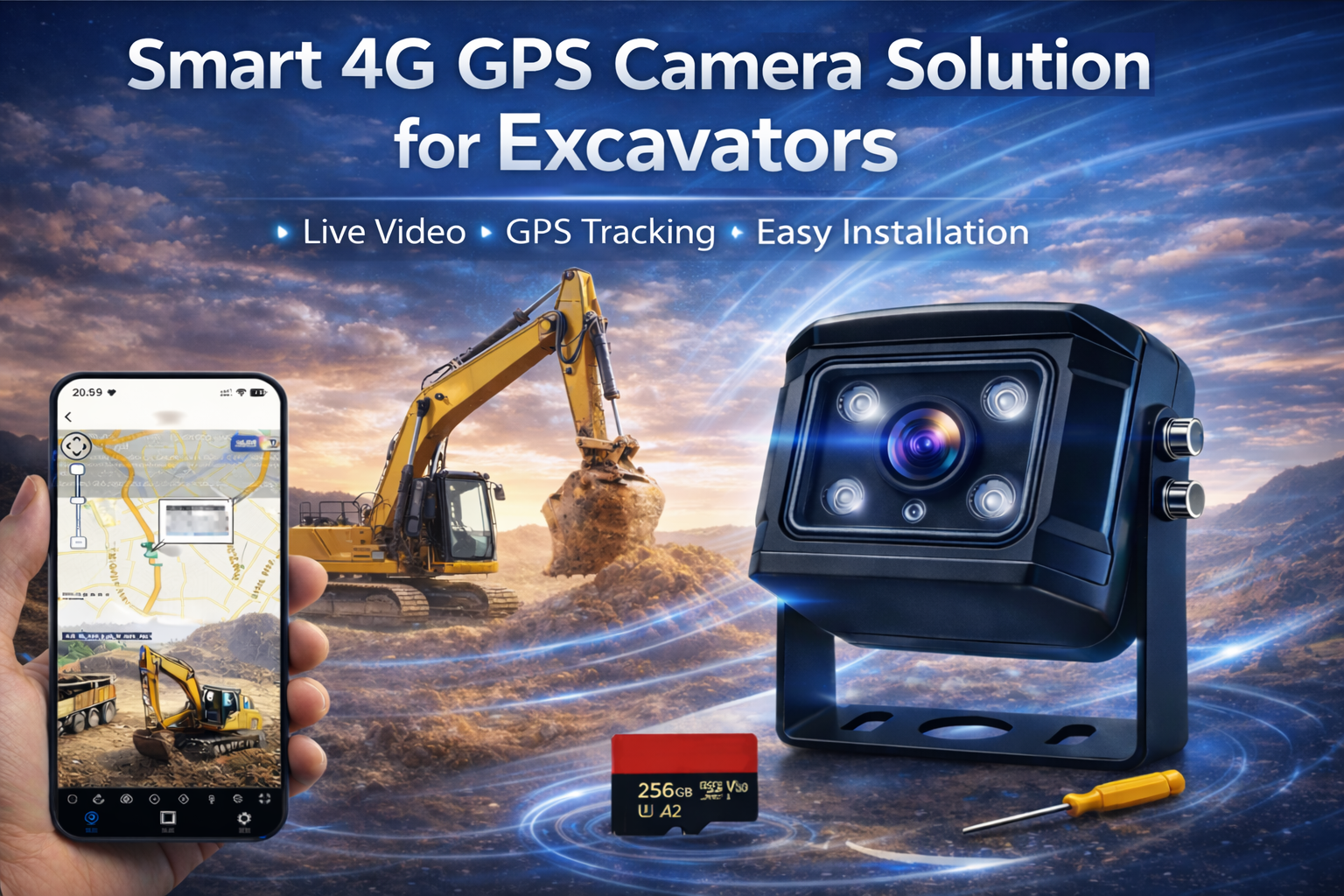 Как системы камер для экскаваторов с поддержкой 4G улучшают мониторинг строительной техники и снижают затраты.